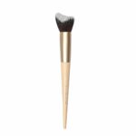 Milagro Beauty Angular Face Brush 10, Bronzer, Blush & Highlighter Application, Expert Shape, Plush Vegan Bristles, Cheek Hugging Brush | Wooden Handle