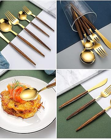 gold cutlery