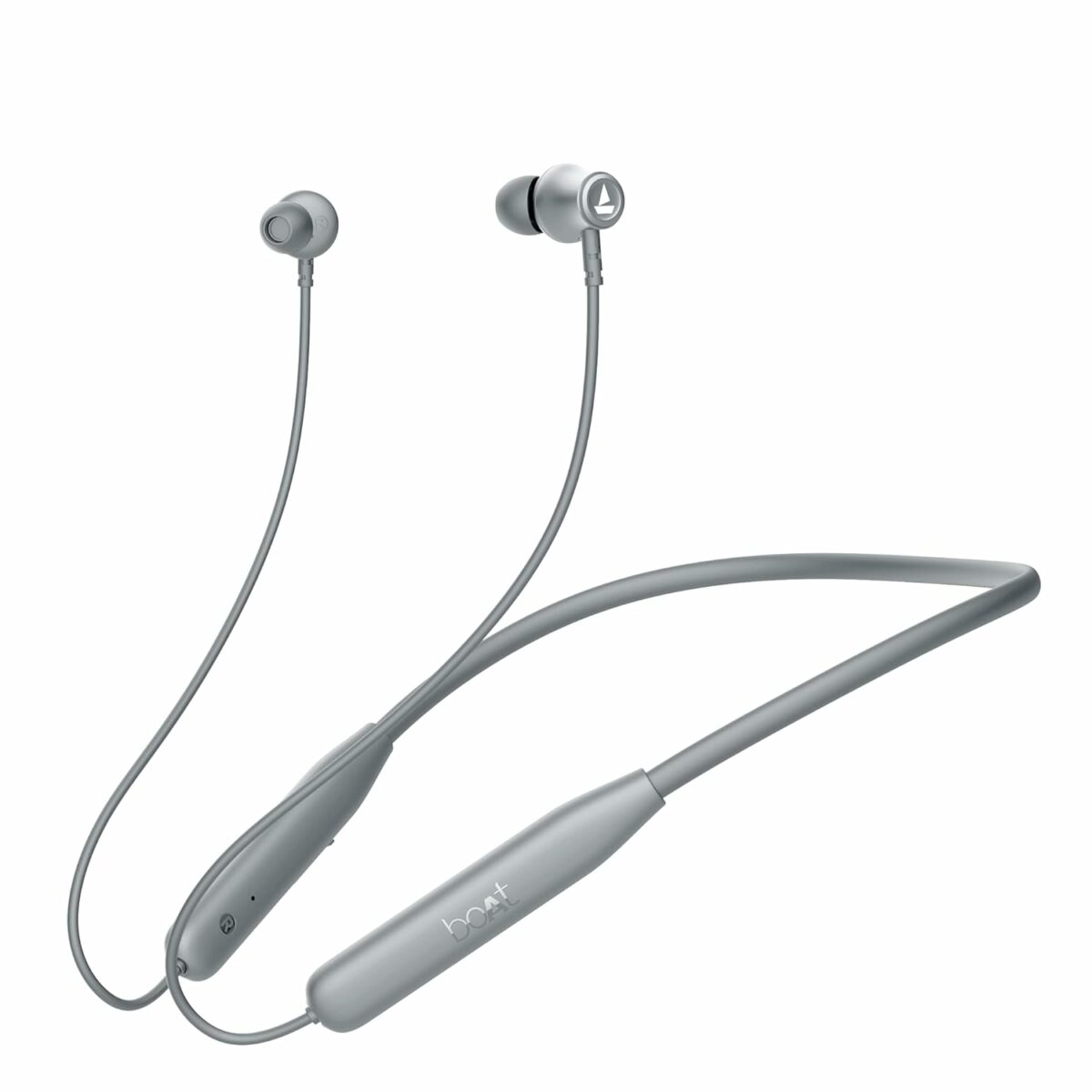 boAt Rockerz 111 w/Up to 40 Hours Playtime, Dual Device Pairing, ENx Tech, Beast Mode, ASAP Charging, BTv5.3, IPX5, Type-C Interface & Magnetic in Ear Buds Bluetooth Wireless Neckband(Ash Grey)