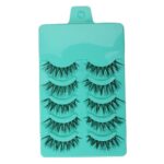 MAYCREATE® 5 Pairs Beauty Makeup Handmade Messy Cross Style False Eyelashes Green