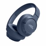 JBL Tune 720BT Wireless Over Ear Headphones with Mic, Pure Bass Sound, Upto 76 Hrs Playtime, Speedcharge, Dual Pairing, Customizable Bass with Headphones App, Lightweight, Bluetooth 5.3 (Blue)