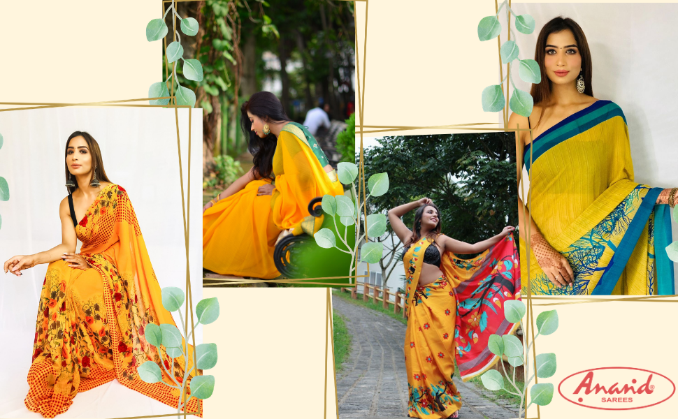 Anand Sarees, sarees for women, Women's sarees