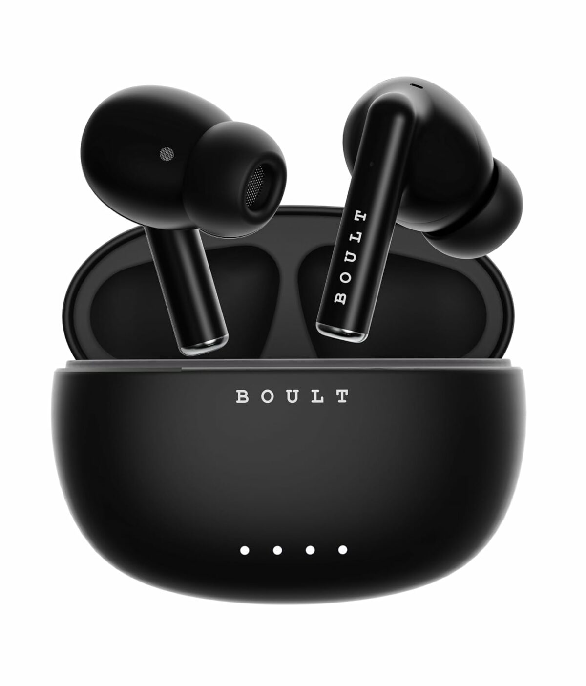 Boult Audio W20 Truly Wireless in Ear Earbuds with 35H Playtime, Zen™ ENC Mic, 45ms Low Latency, 13mm Bass Drivers, Type-C Fast Charging, Made in India, Touch Controls, IPX5 ear buds TWS (Space Black)