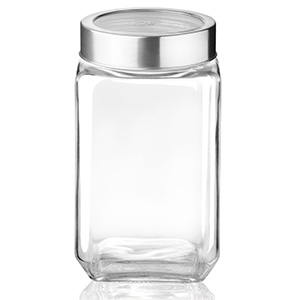 cube glass jar