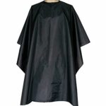 Waterproof Professional Salon Cape with Snap Closure Nylon Hair Salon Cutting Cape Barber Hairdressing Cape - 59" x 51" Black