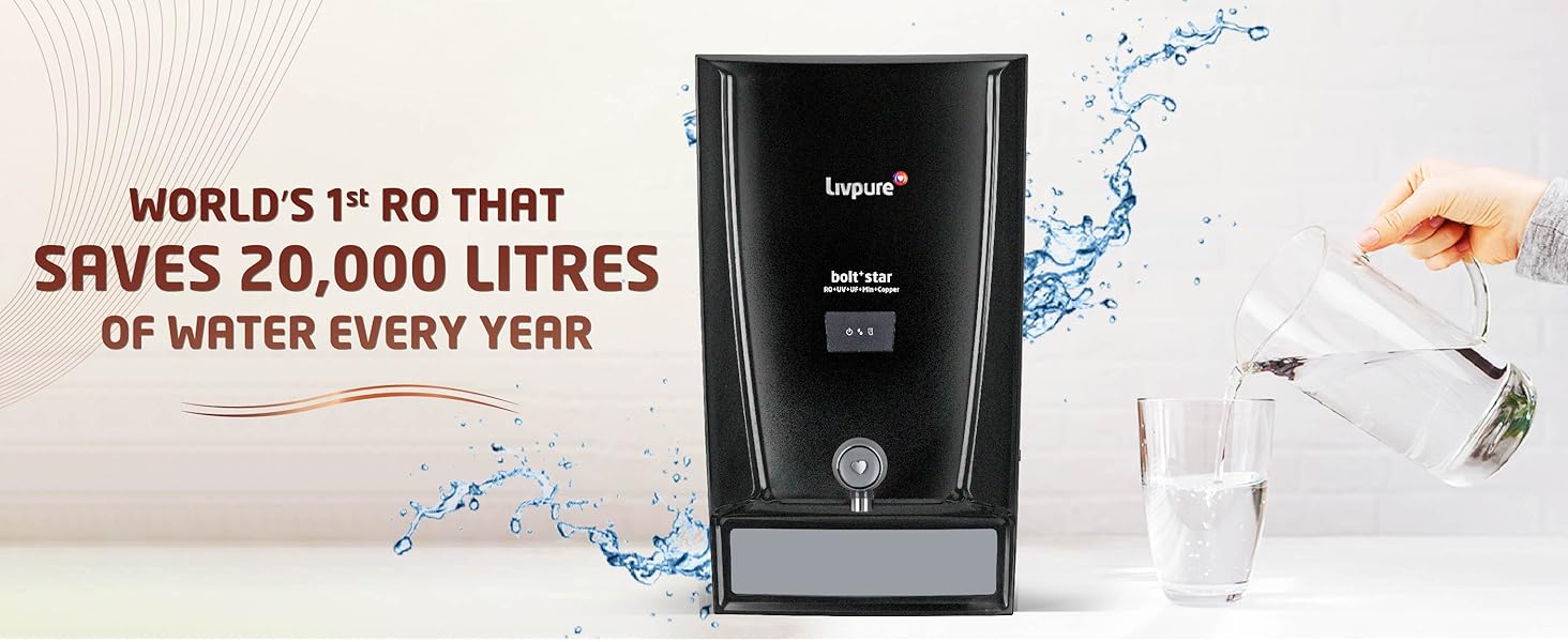 livpure bolt plus, livpure bolt, livpure water purifiers, livpure bolt star, RO+UV+UF+Min+Cu