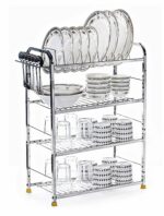 Home Creations 4 Layer 18 x 24 inch Kitchen Dish Rack/Kitchen Utensils Stand