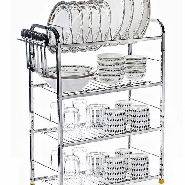 Home Creations 4 Layer 18 x 24 inch Kitchen Dish Rack/Kitchen Utensils Stand