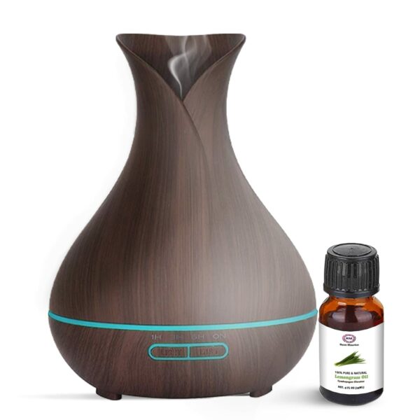 Rene-Maurice Premium Electric Aroma Diffuser for Home Fragrance | Humidifier for Room | 7 Calm Mood Changing LED Lights with Free Essential Oil Ultrasonic Auto Off Humidifier Diffuser for Meditation