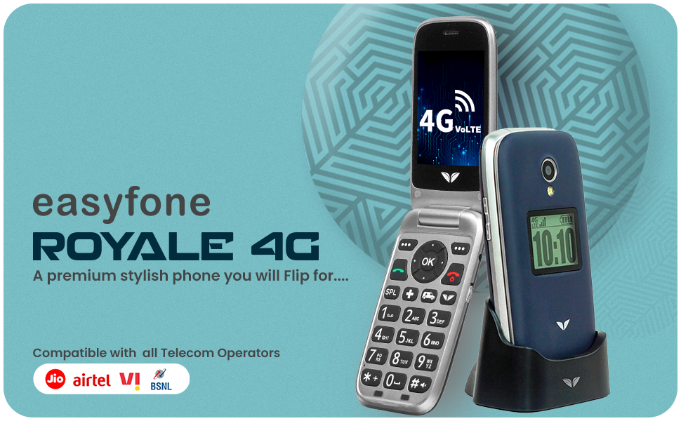 Royale 4G, easyfone, Royale4G, seniorworld, silverwings, caretouch, feature phone