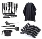 AVNISH Professional Salon Accessories Combo of Dye Bowl Kit, Hair Cutting Sheet Apron, Holding Section Clip With Cutting Scissor Set for Women and Men Beauty Parlour Barbers Use