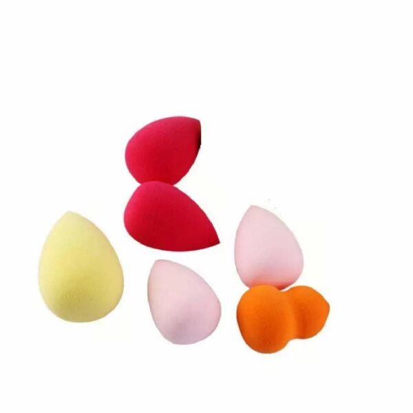 AY Beauty Make Up Mini Sponge Puff (Colour May Vary), Set of 6