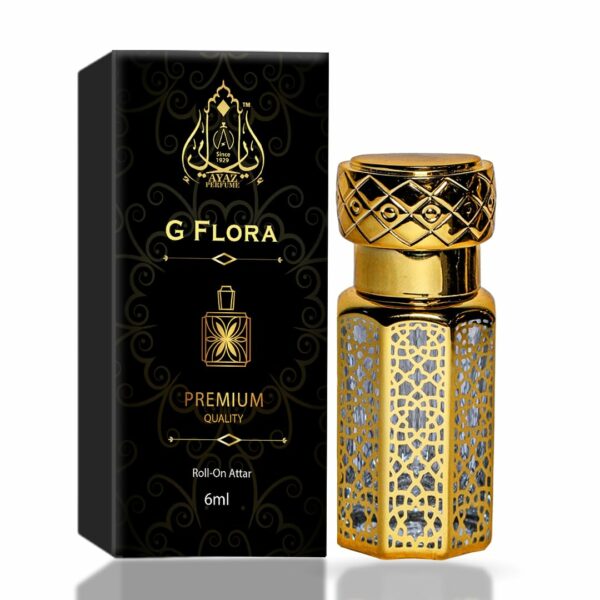 AYAZ Perfume G Flora | Floral Attar for Women | Luxurious Floral Fragrance | Premuim Attar For Women | Long Lasting Natural Perfume | 6ml