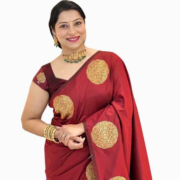 Avantika Fashion Women's Kanjivaram Soft Semi Silk Banarasi Sarees With Blouse Piece.