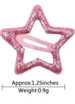 BLISS BEAUTY 10 pcs Colorful Star Shape | Glitter Tic Tac | Hair Clips for Girls' | Cute Barrettes Hair Clips Hair Accessories for baby, Girls & women