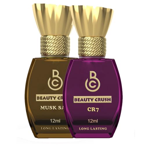 Beauty Crush, Musk Safi and CR7 Long Lasting and Long lasting Attar Perfumes, (12ml)