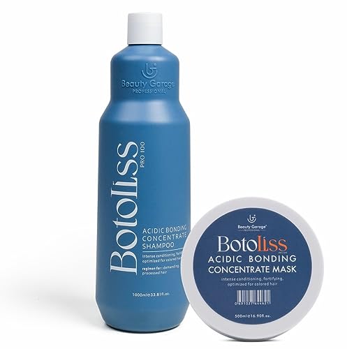 Beauty Garage Botoliss Acidic Bonding Shampoo 1000ml & Botoliss Acidic Bonding Mask 500ml (Pack)