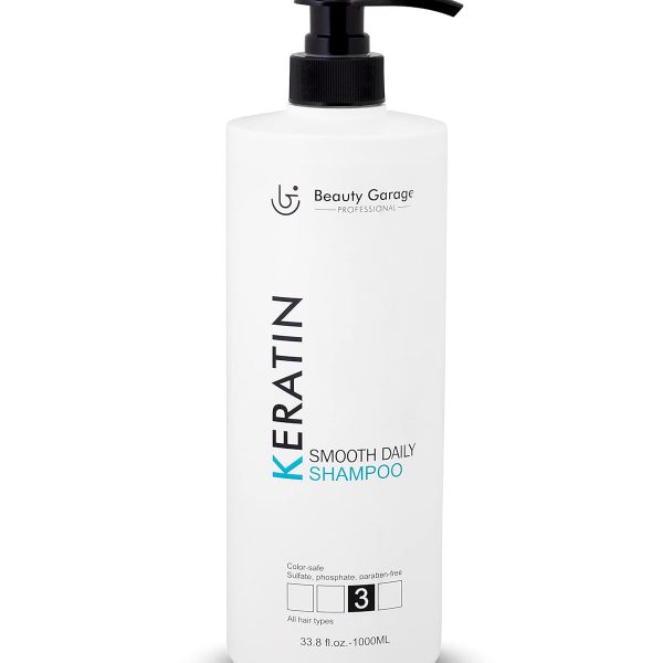 Beauty Garage Keratin Sulphate Free Moisturizing Smooth Daily Shampoo 1000ml