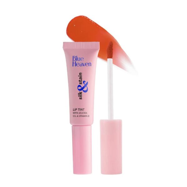 Blue Heaven Silk & Stain Lip Tint, Brick Beauty, 8ml, With Jojoba Oil & Vitamin E, Long Lasting, Non Sticky, Transfer Proof Formula, Natural Finish