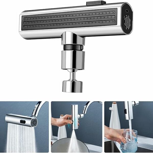 Boniry Tap Extender for Kitchen Sink, Flexible Faucet with Tap Extension for Convenient Use Upgrade Your Kitchen Sink with Flexible Tap for Easy Access (Kitchen Waterfall Faucet)