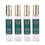 COAL Clean Beauty Travel Gift Pack Eau De Parfum with Top Notes of African Orange Flower, Pineapple, Bergamot & Rangoon Creeper | Luxury Perfume with Long Lasting Fragrance, Gifting | Women | 15ml x 4