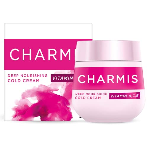 Charmis Deep Nourishing Cold Cream with Vitamin C, A and E, 200ml, for Glowing and Moisturized Skin, for All Skin Types