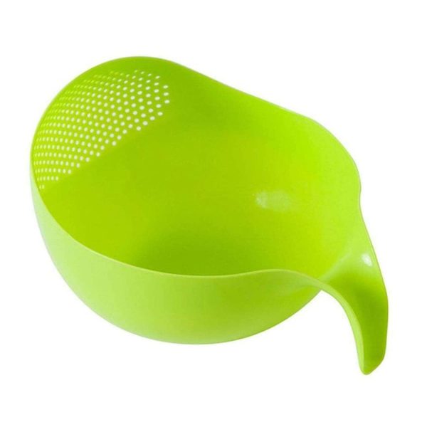 Clazkit Multi-Purpose Strainer or Washer Bowl for Rice Fruits & Vegetable Rice Bowl