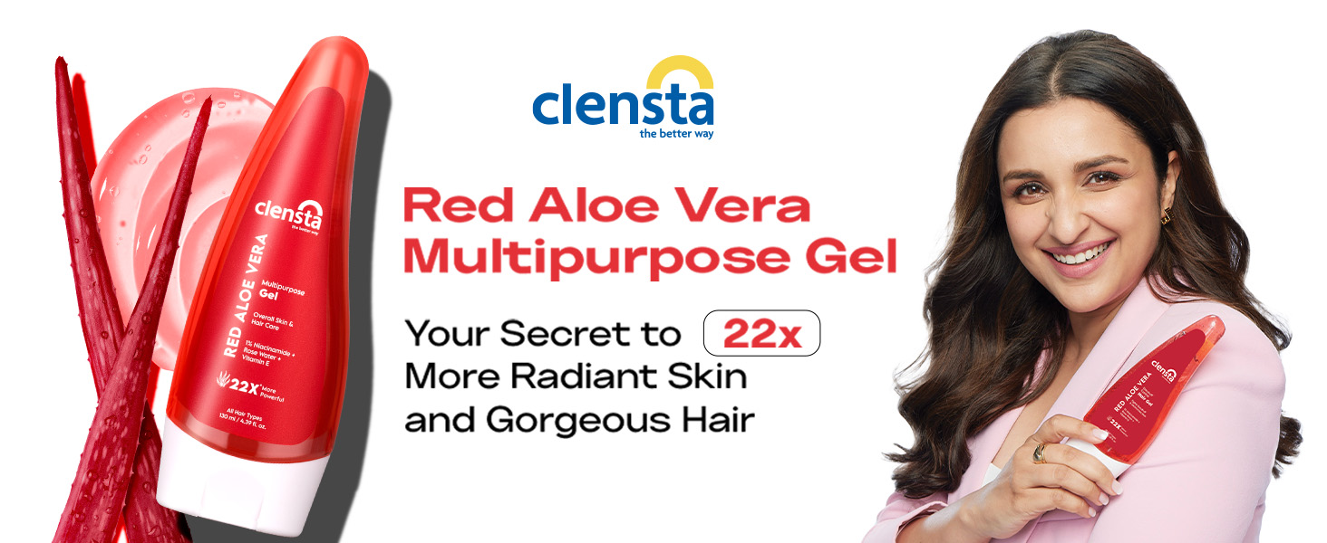 Red aloe vera multipurpose gel