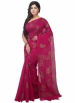 Crochetin Women's Cotton Blend Handloom Saree