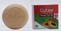 Cutee The Beauty Soap Pappaya Fruit Mix (6 pack)