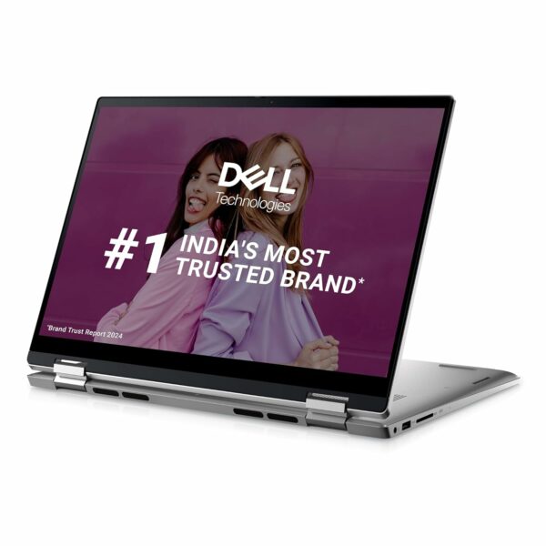 Dell Inspiron 7430 2in1 Touch 13th Gen Laptop, Intel Core i3-1315U Processor, 8GB, 256Gb SSD, 14.0" (35.56cm) FHD+ Display, Windows 11 + MSO'21, Backlit KB + Finger Print, Silver,Thin & Light- 1.58kg