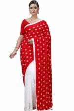 DipDiya Women Pure Cotton Traditional Bengali LalPori Handloom Saree