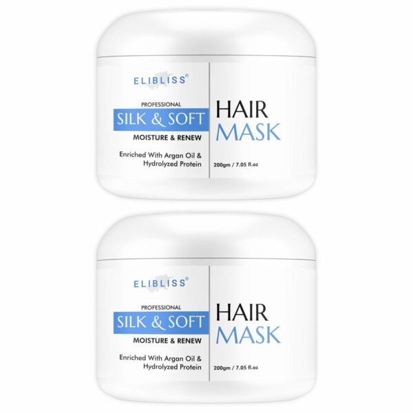 ELIBLISS Professional Keratin Hair for Protein Mask Dry Damage & Chemically Treated Hair Pack of 2