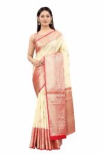 Enthone Women's Heavy Banarasi Art Silk Saree With Unstitched Blouse Piece