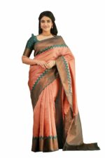 Fashion Basket Handloom Banarasi Silk Saree with Blouse Piece for Women