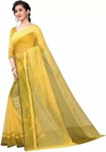 Florence Women's Woven Art Silk Saree Without Blouse