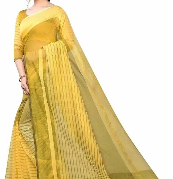 Florence Women's Woven Art Silk Saree Without Blouse