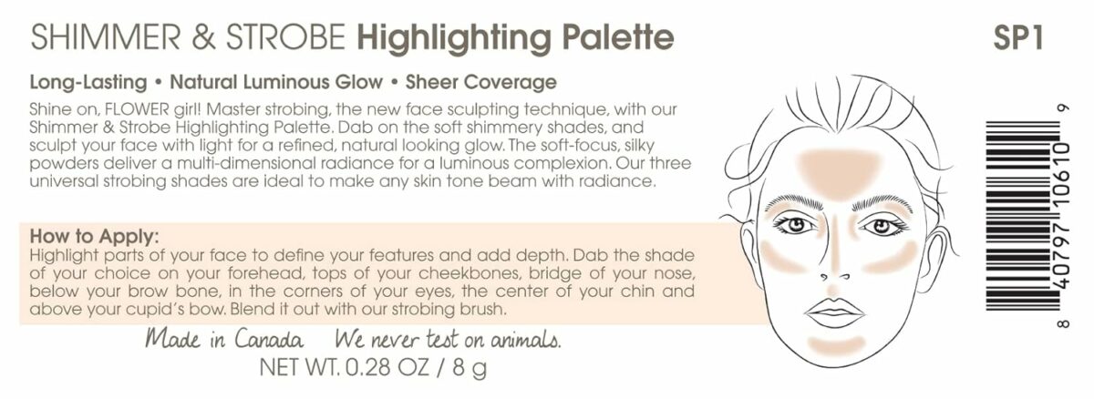 Flower Beauty Shimmer & Strobe Highlighting Palette - Champagne Shimmer, 8.2 grams