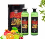 Fruit Vinegar Ammonia Free 10 Minutes Hair Color Colour Gel A + B 500 ML Each Black/Natural Black