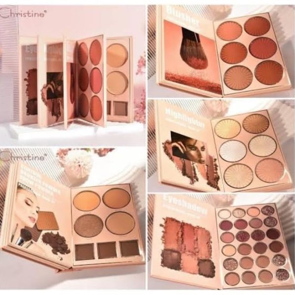 GELATO BEAUTY Multipurpose 4 in 1 makeup book Eyeshadow Highlighter all in one makeup book palette (4 in 1)