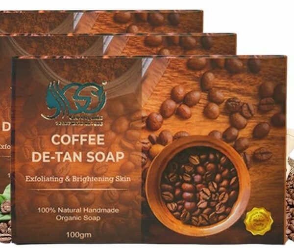 Geo OrganiX Coffee Soap |With Milk, COCONUT oil & Coffee Extract| Beauty Soap | Sulphate, paraben,SLS, SLES Free | Bath Soap| 100 gm each|Pack of 3 Coffee for Baths Soap| 100 * 3=300 gm|