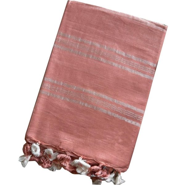 HAIDER ALI AND SONS Pure Linen Ethnic Wear Saree For Women's (With Blouse)_