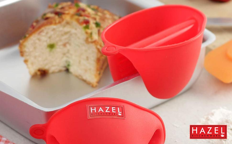 HAZEL Silicone Pinch Grip Mitts Microwave Oven Heat Resistant Gripper Kitchen Pot Holder