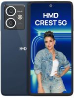 HMD Crest 5G | Segment First 50 MP Selfie Camera | 50 MP Dual Rear AI Camera | FHD+ OLED Display | 6 GB RAM & 128 GB Storage | Android 14 | 33W Fast Charger in Box | Midnight Blue