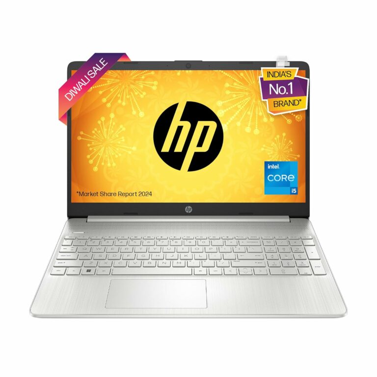 HP 15s 12th Gen Intel Core i5 1235U, 15.6-inch(39.6 cm) FHD, Anti-Glare Laptop (8GB/512 GB/Intel Iris Xᵉ Graphics/Win 11/Dual Speakers/Backlit KB/ 1.69kg/Natural Silver, 15s-fr5010TU