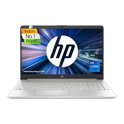 HP Laptop 15s, 12th Gen Intel Core i7-1255U, 15.6-inch (39.6 cm), FHD, 16GB DDR4, 512GB SSD, Intel Iris Xe graphics, Backlit KB, Thin & light (Win 11, MSO 2021, Silver, 1.69 kg), fq5190TU