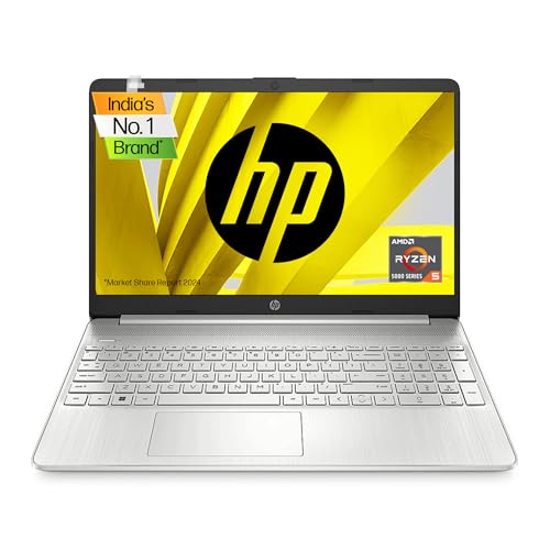 HP Laptop 15s, AMD Ryzen 5 5500U, 15.6-inch (39.6 cm), FHD, 8GB DDR4, 512GB SSD, AMD Radeon Graphics, Thin & Light, Dual Speakers (Win 11, MSO 2019, Silver, 1.69 kg), eq2144AU