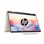 HP Pavilion x360, 13th Gen Intel Core i7-1355U, 14-inch (35.6 cm), FHD, Touchscreen, 16GB DDR4, 512GB SSD, FPR, 5 MP Camera, Backlit KB, Audio by B&O, Pen (Win 11, MSO 2021, Gold, 1.51 kg), ek1020TU