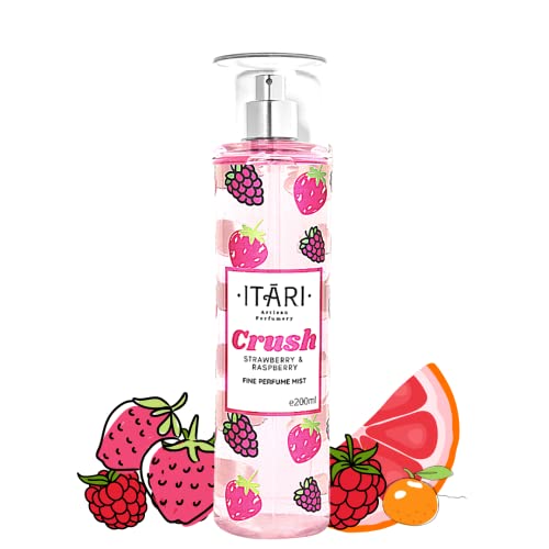 ITARI Women Crush Strawberry & Raspberry Body Mist Perfume|Very Long Lasting|150Ml Gift For Wife, Sister, Girlfriend No Gas