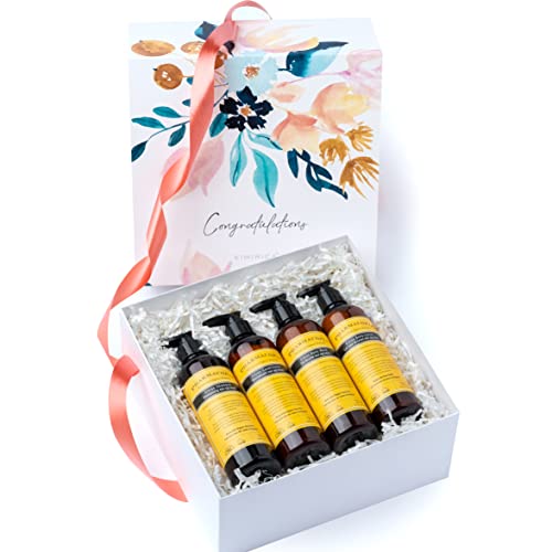 Kimirica Gift Set The Modern Apothecary Citrus Luxury Bath and Body Care Gift Hamper | Gift Set For Women And Men| Includes Shampoo, Conditioner,Summer Body Lotion, Shower Gel, Shampoo | 250 ml each | pack of 4 100% Vegan